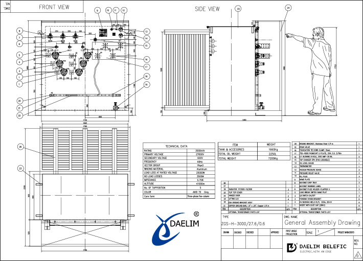 Three Phase Pad Mounted Transformer Daelim Transformer